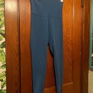Free People Movement Women's Blue Elastic Waist Pull-On Leggings Medium